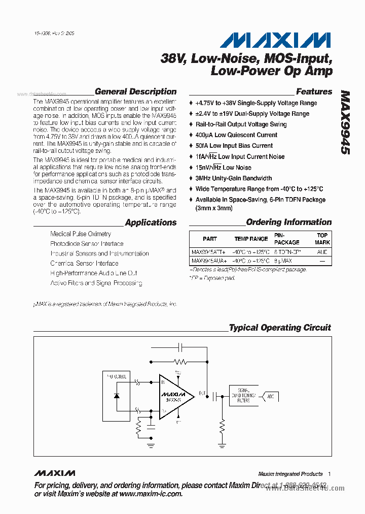 MAX9945_2720852.PDF Datasheet