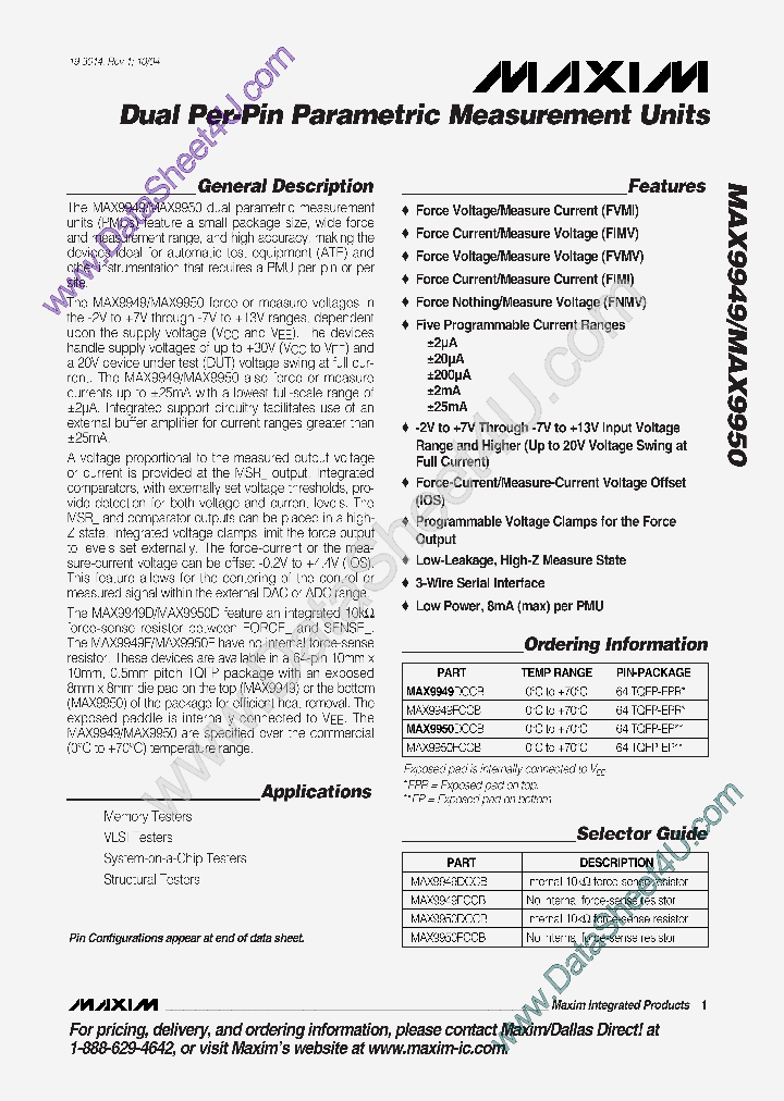 MAX9949_2720853.PDF Datasheet