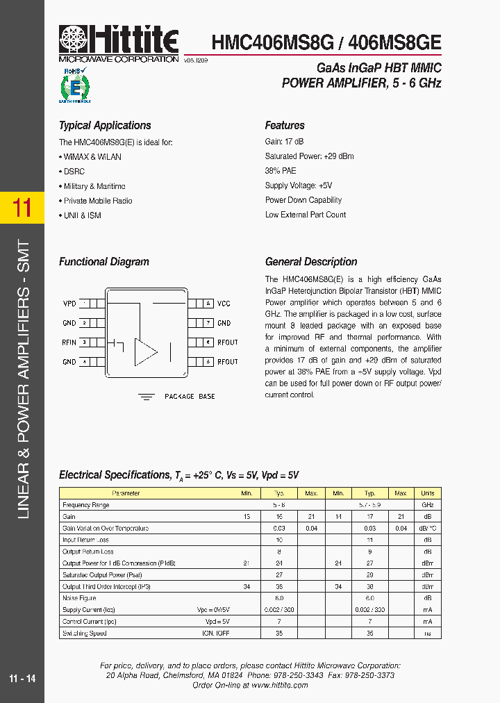 HMC406MS8G_2746795.PDF Datasheet