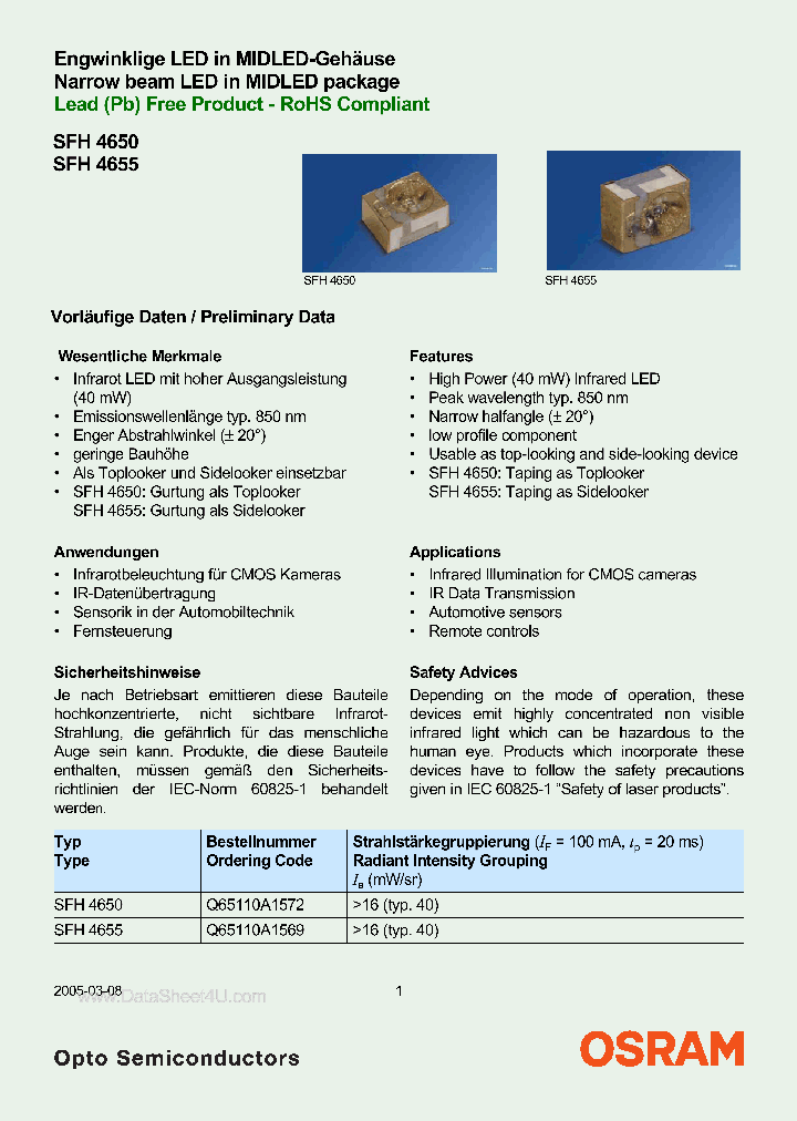 SFH4650_2748969.PDF Datasheet