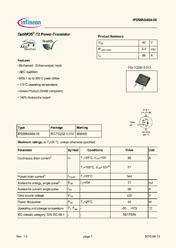 IPD90N04S4-05_2766923.PDF Datasheet