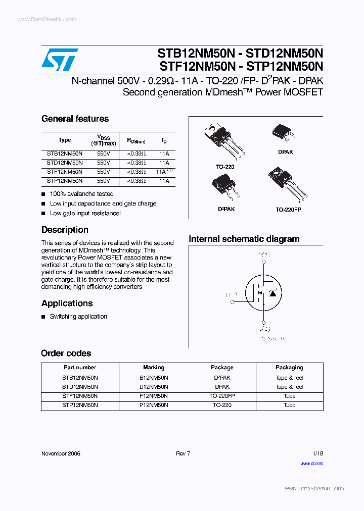 STB12NM50N_2767296.PDF Datasheet