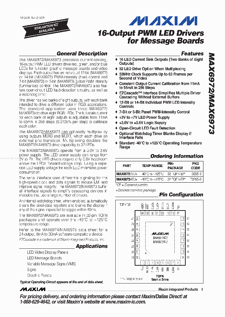 MAX6972_2767499.PDF Datasheet