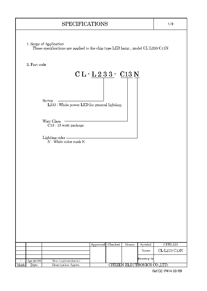 CL-L233-C13N_2774895.PDF Datasheet