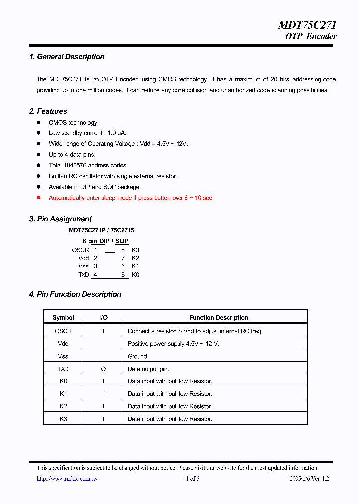 MDT75C271_2775075.PDF Datasheet