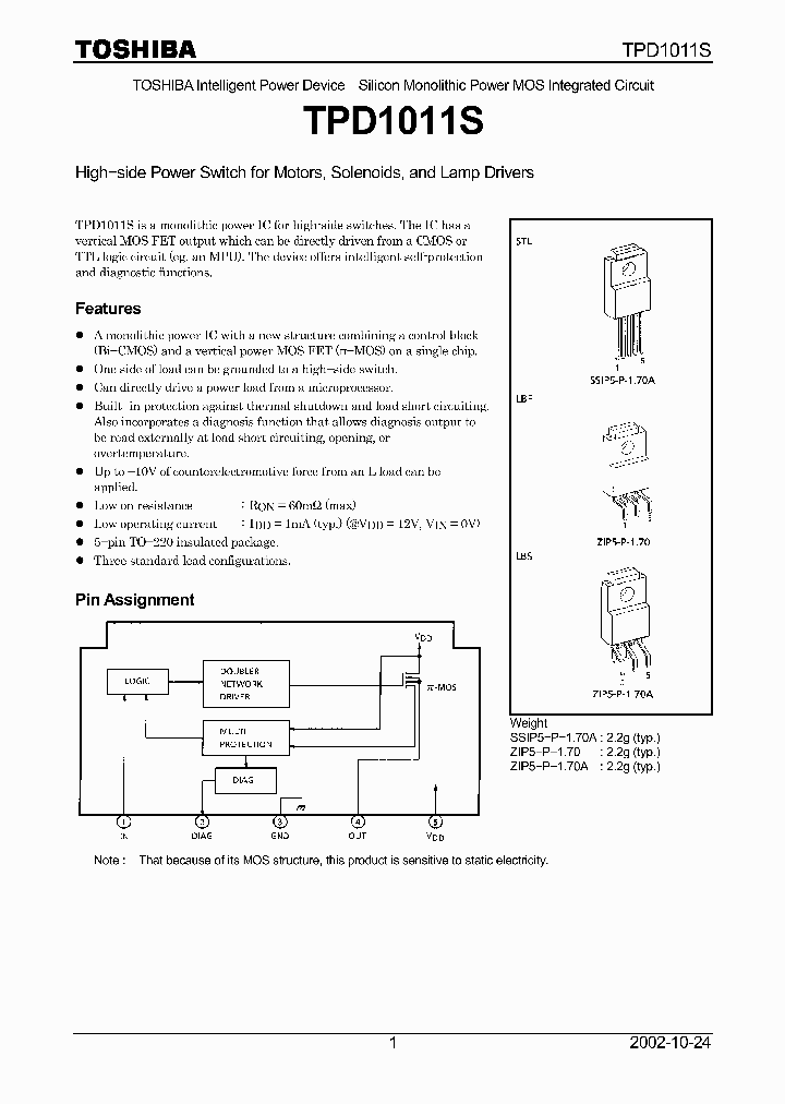 TPD1011S_2780561.PDF Datasheet