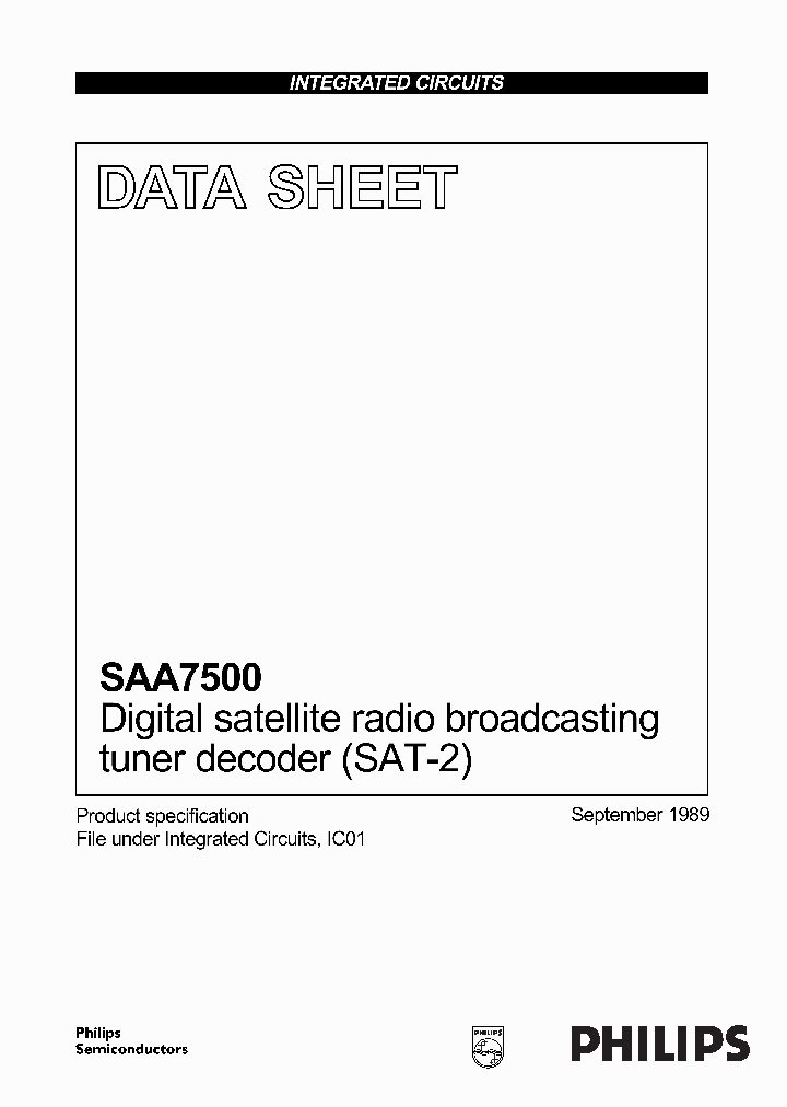 SAA7500_2784014.PDF Datasheet