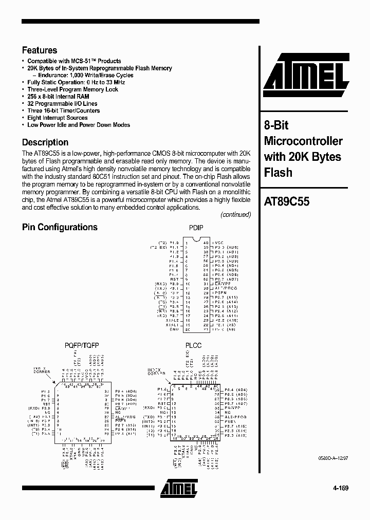 AT89C55-24PI_2790500.PDF Datasheet