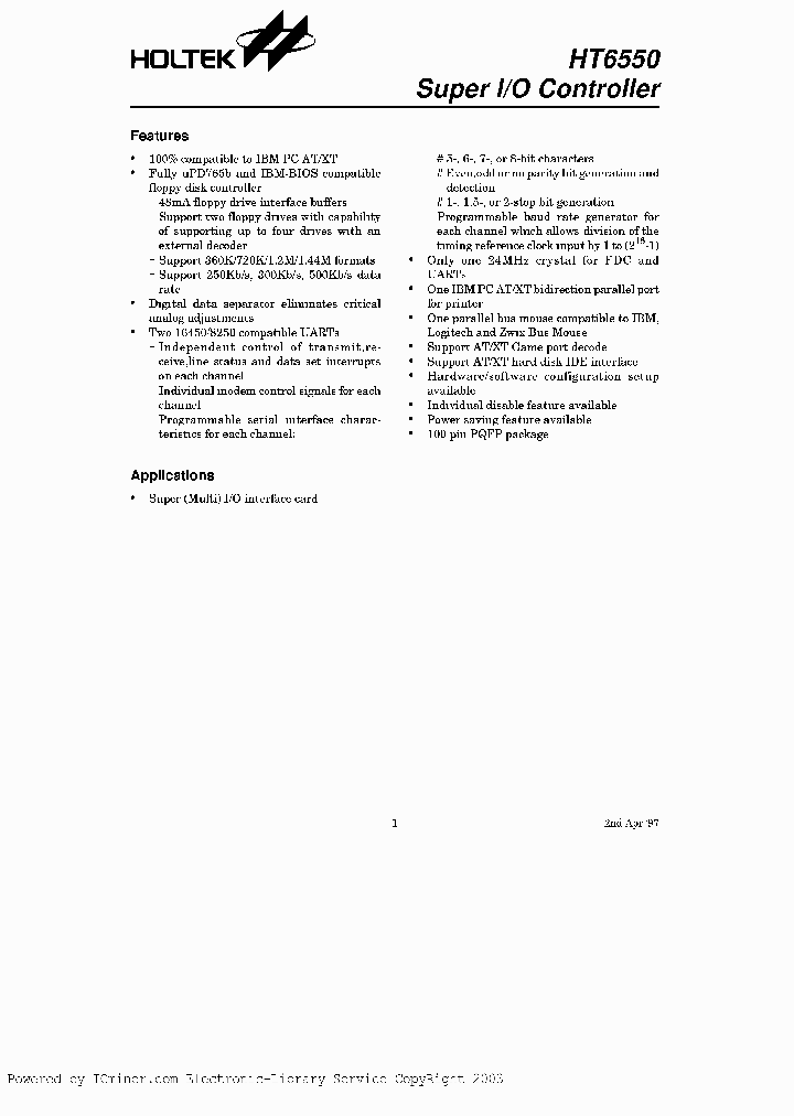 HT6550100PQFP_2793481.PDF Datasheet