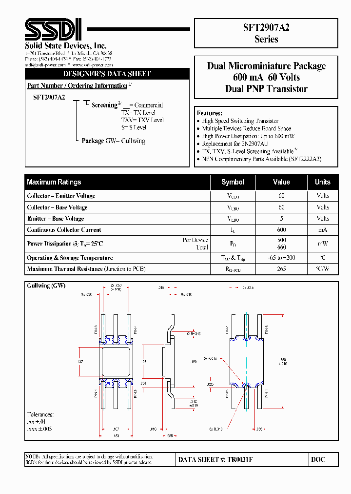 SFT2907A21_2795971.PDF Datasheet