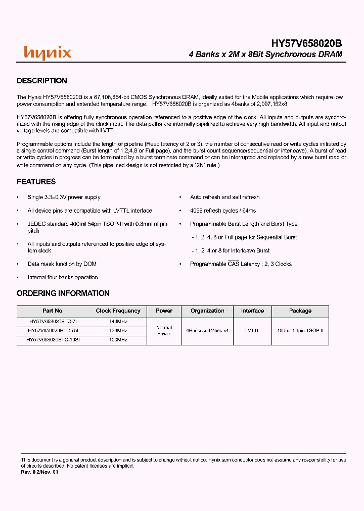HY57V658020BTC-7I_2818138.PDF Datasheet