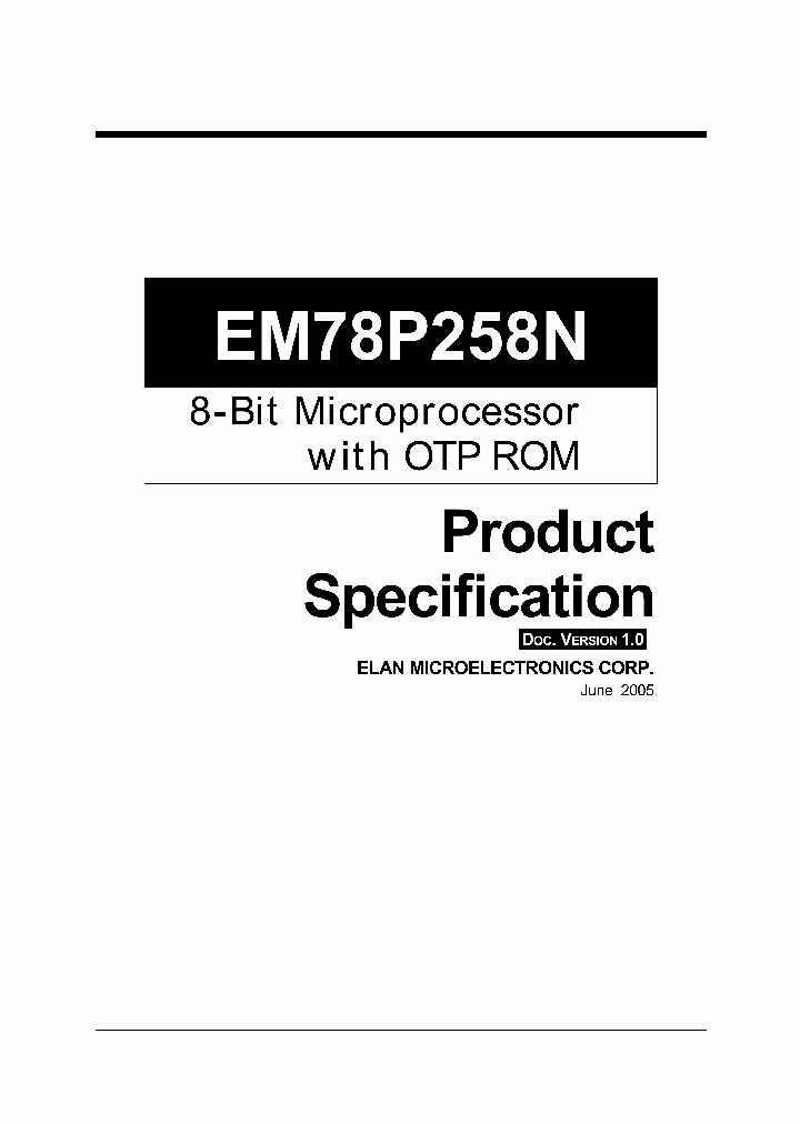 EM78P258NN_2838708.PDF Datasheet