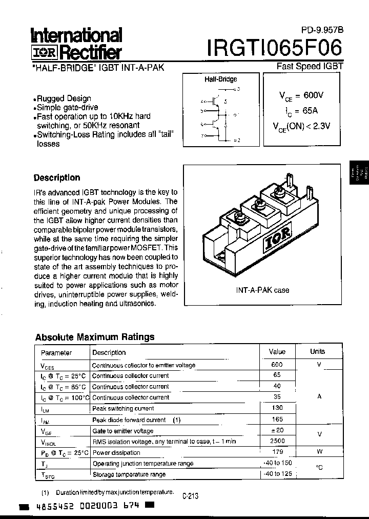 IRGTI065F06_2850719.PDF Datasheet