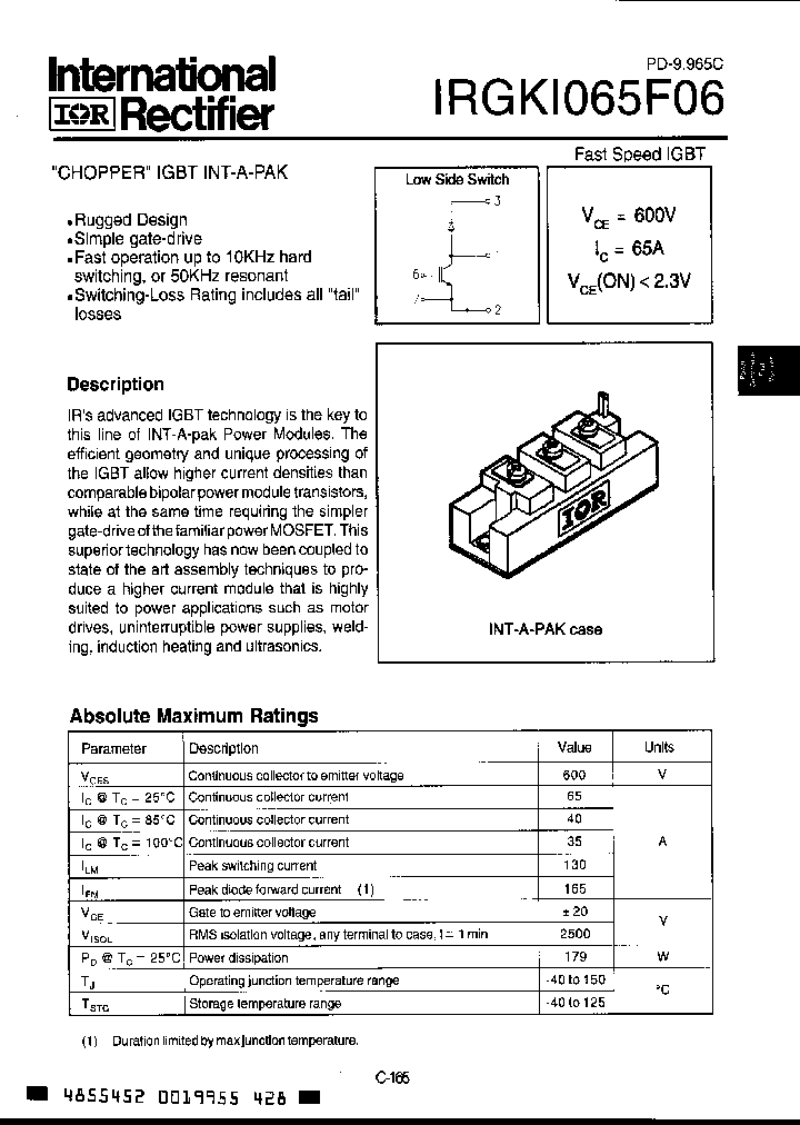 IRGKI065F06_2850717.PDF Datasheet