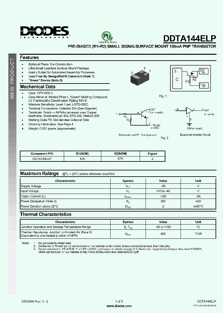 DDTA144ELP-7_2877552.PDF Datasheet