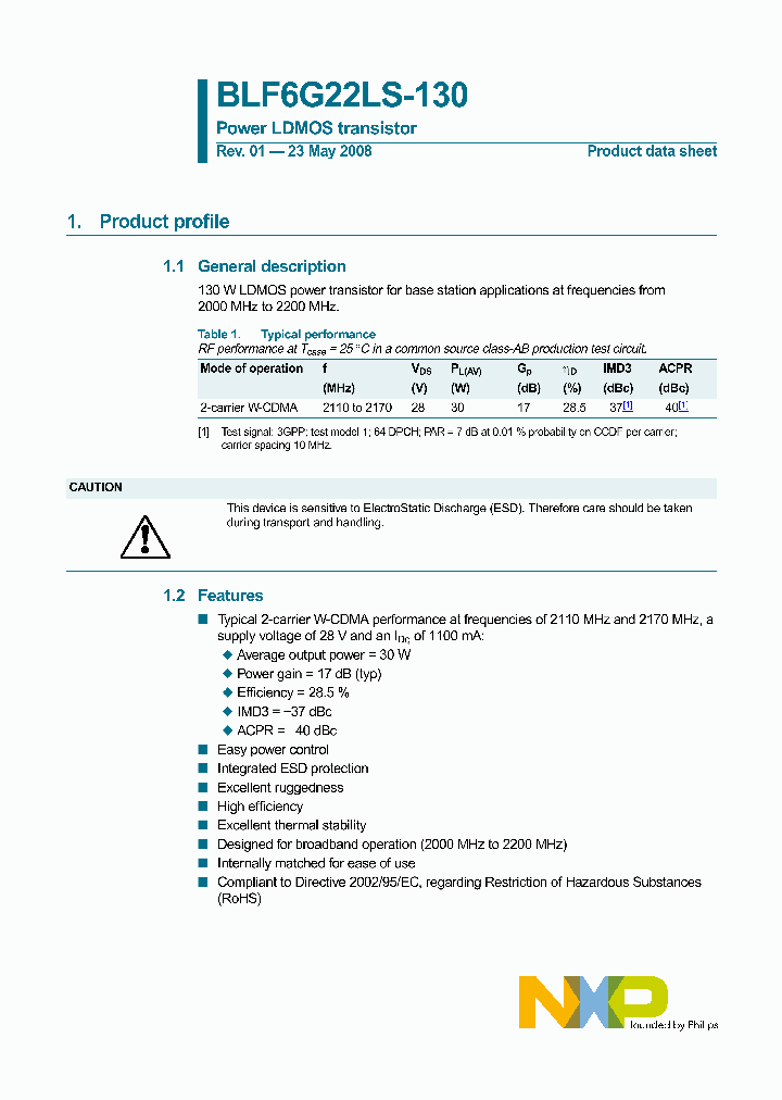 BLF6G22LS-130_2880147.PDF Datasheet