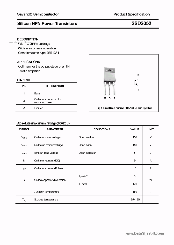 2SD2052_2881124.PDF Datasheet