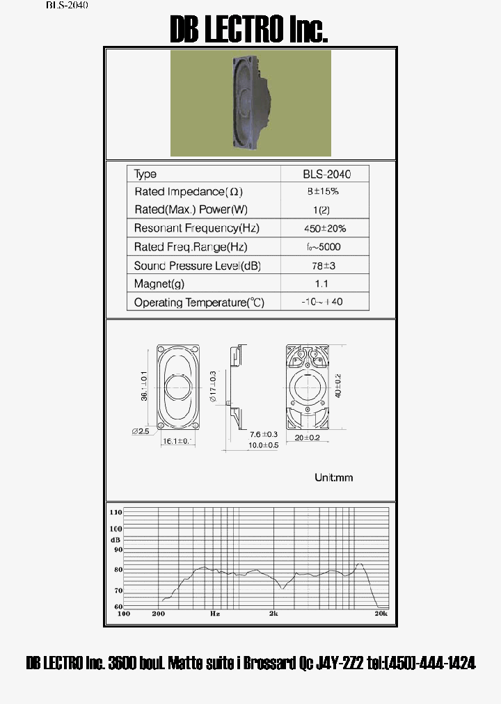 BLS-2040_2880209.PDF Datasheet