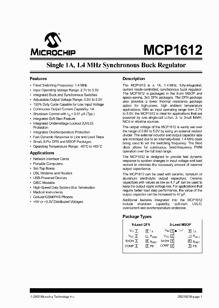 MCP1612T-IMF_2892632.PDF Datasheet