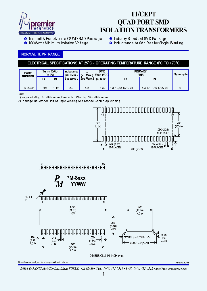 PM-8300_2901536.PDF Datasheet