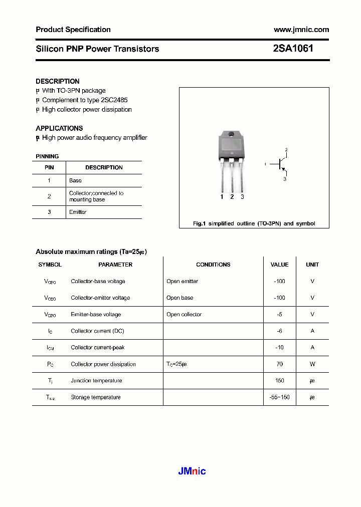 2SA1061_2918941.PDF Datasheet