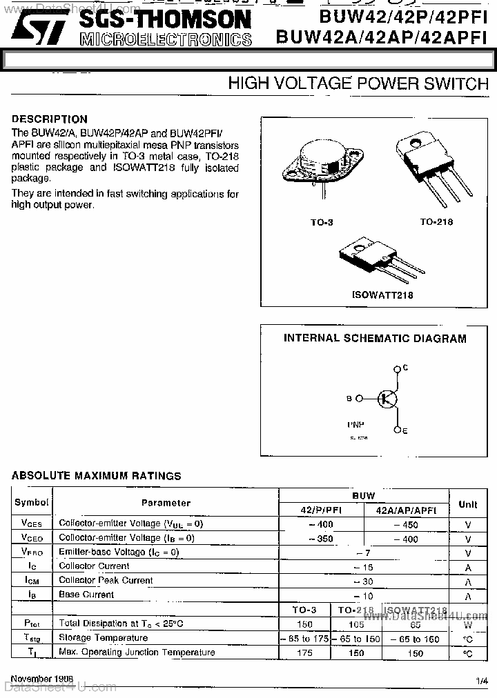 BUW42_2919525.PDF Datasheet