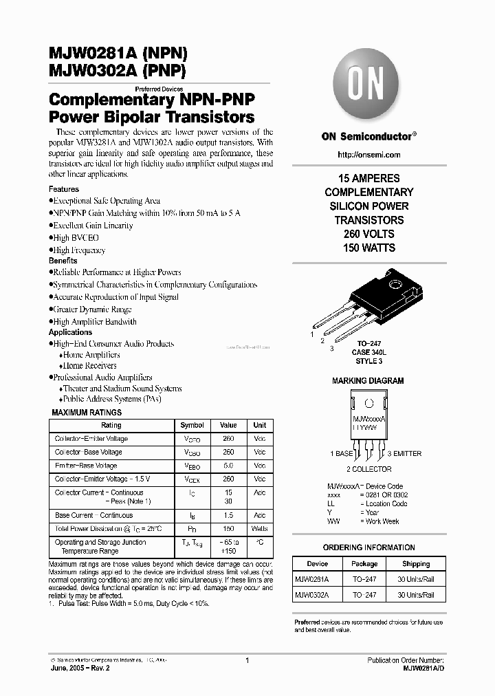 MJW0281A_2921333.PDF Datasheet