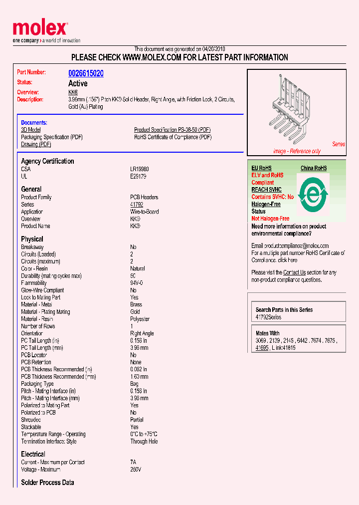 26-61-5020_2923076.PDF Datasheet