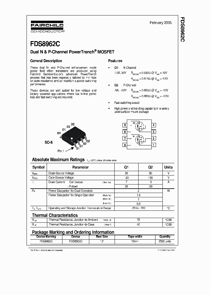 FDS8962C_2925178.PDF Datasheet