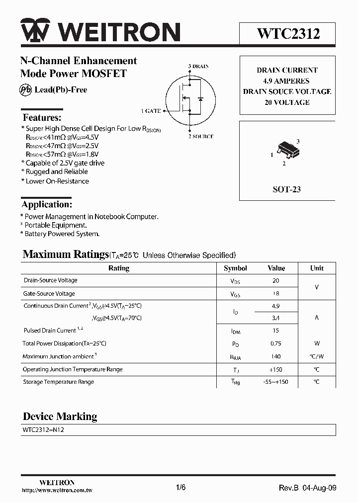 WTC2312_2941157.PDF Datasheet