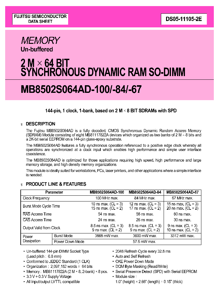 MB8502S064AD-100_2944464.PDF Datasheet