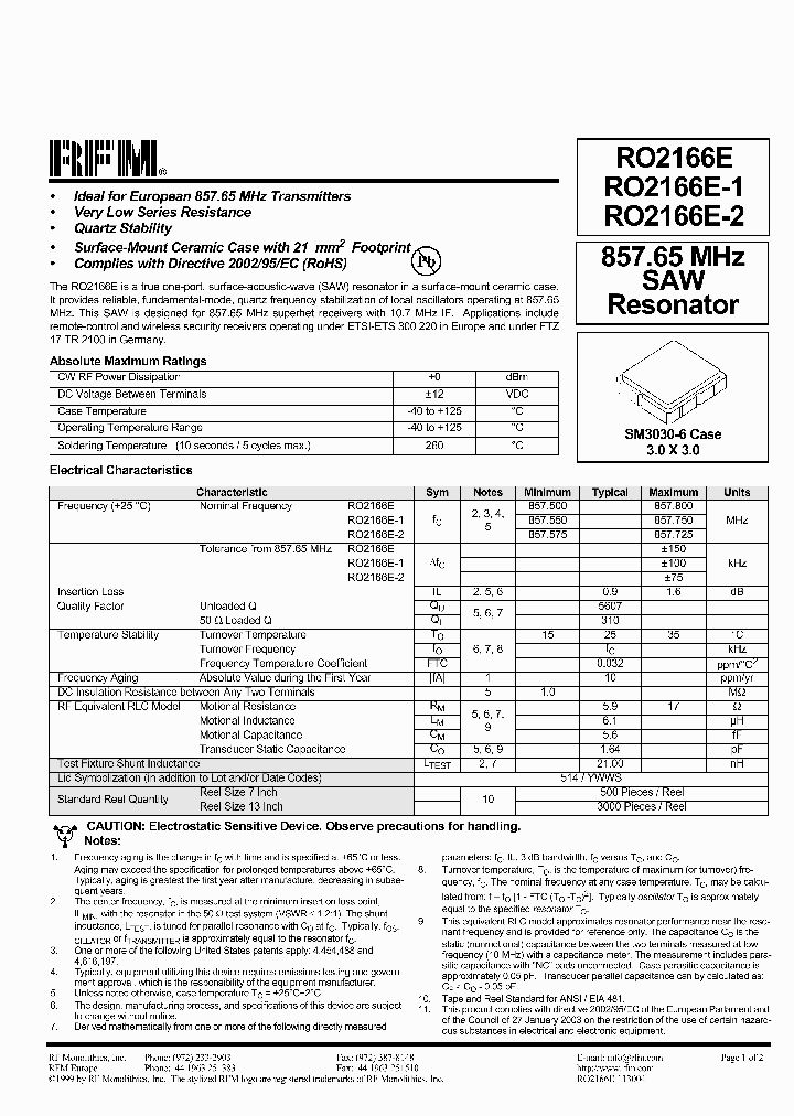 RO2166E_2954110.PDF Datasheet