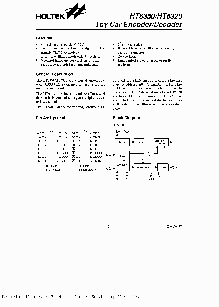 HT632016DIP_2957569.PDF Datasheet