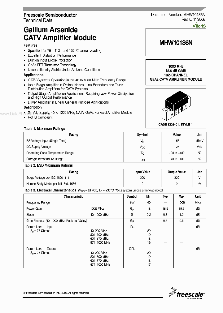 MHW10186N_2966753.PDF Datasheet