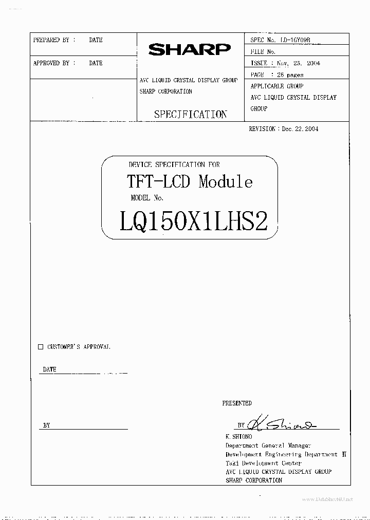 LQ150X1LHS2_2979085.PDF Datasheet