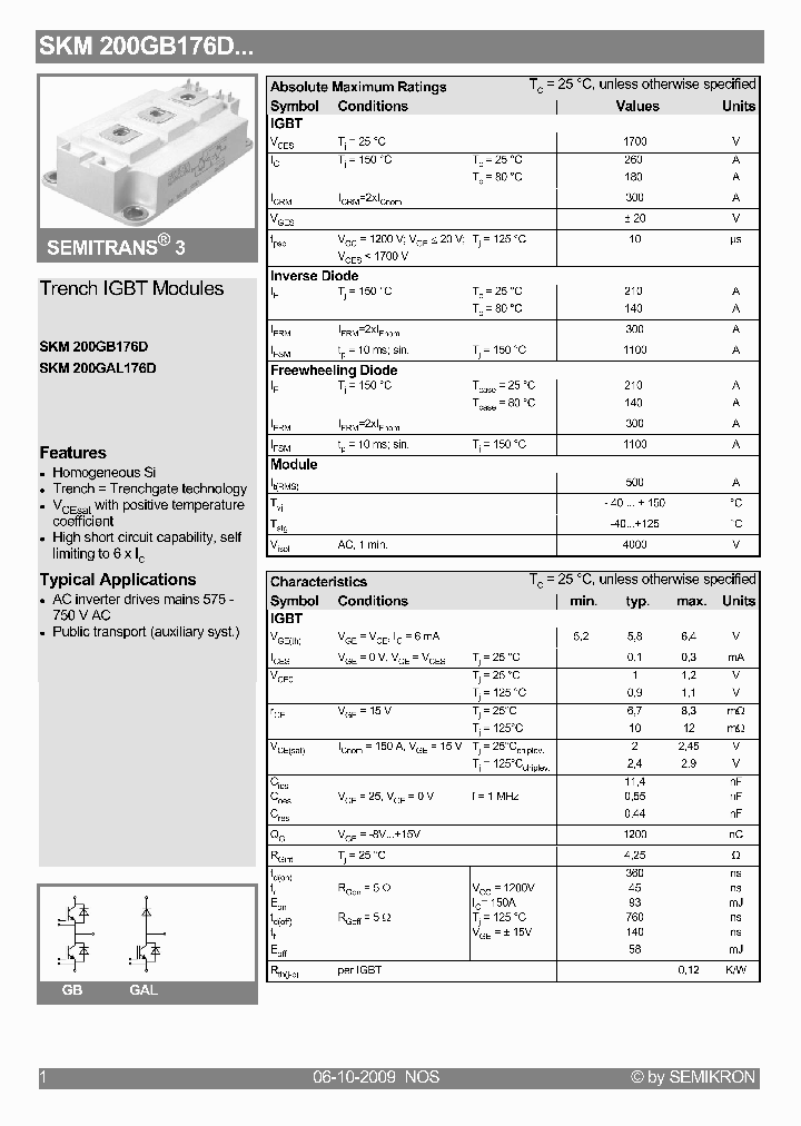 SKM200GB176D09_2990646.PDF Datasheet