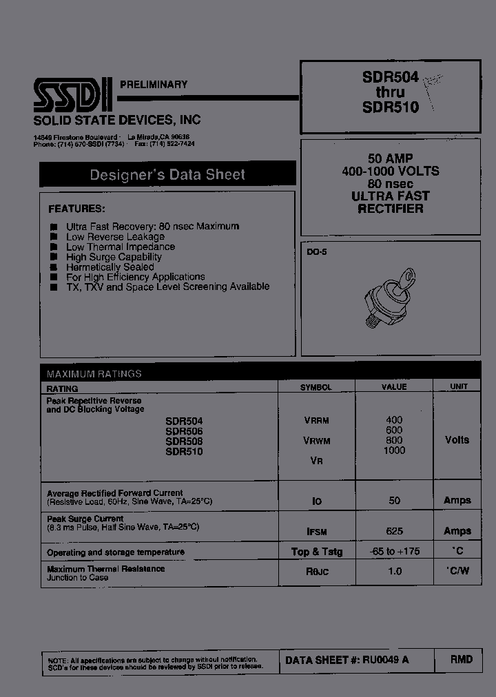 SDR506_2994210.PDF Datasheet