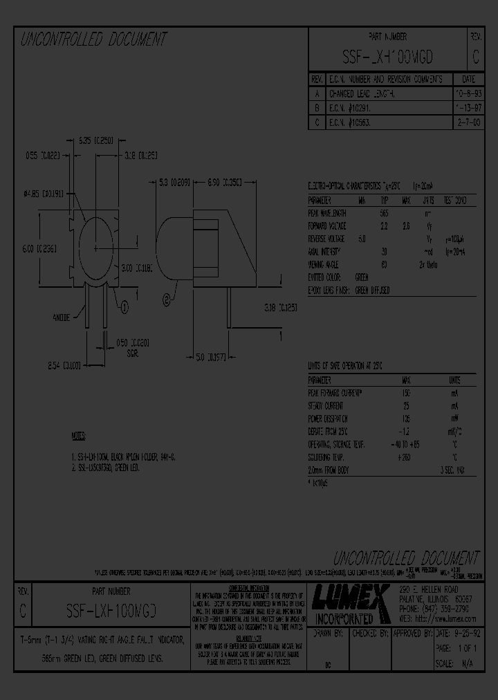 SSF-LXH100MGD_2995442.PDF Datasheet
