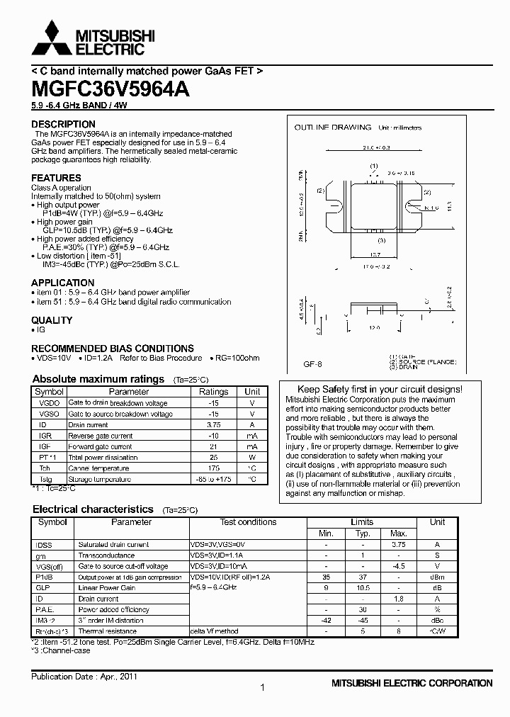 MGFC36V5964A_3003113.PDF Datasheet