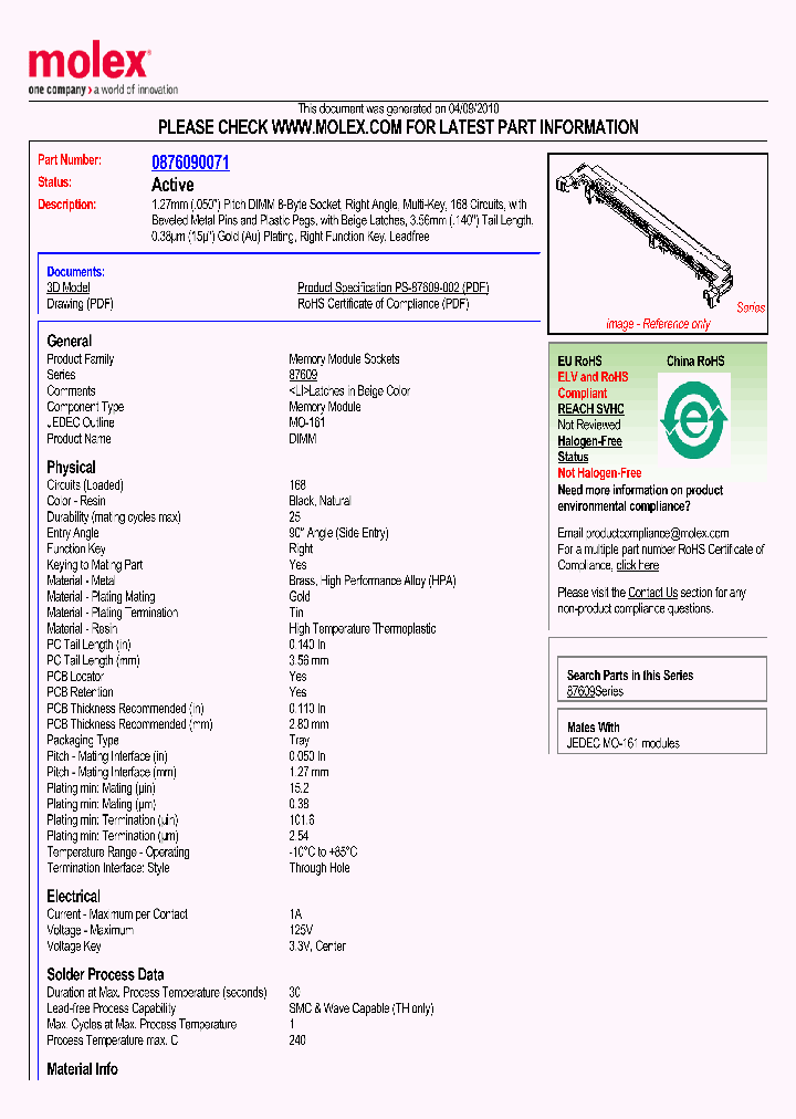 87609-0071_3016992.PDF Datasheet