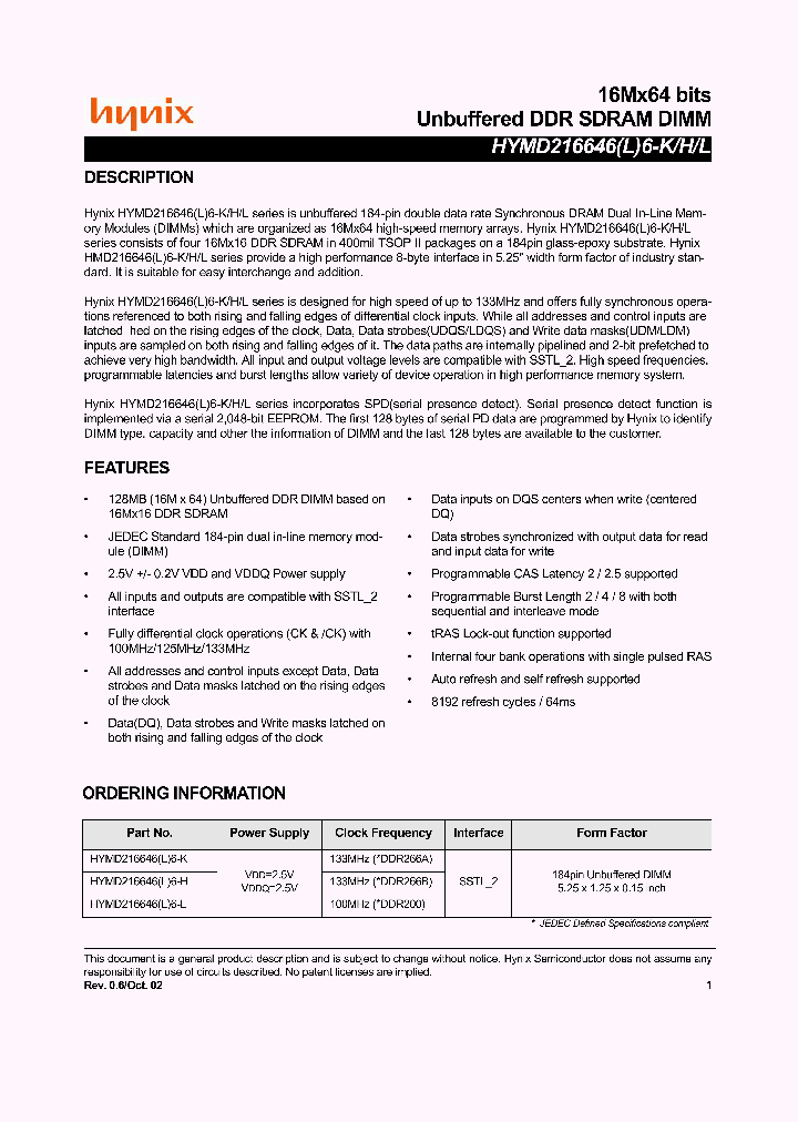 HYMD2166466_3017514.PDF Datasheet