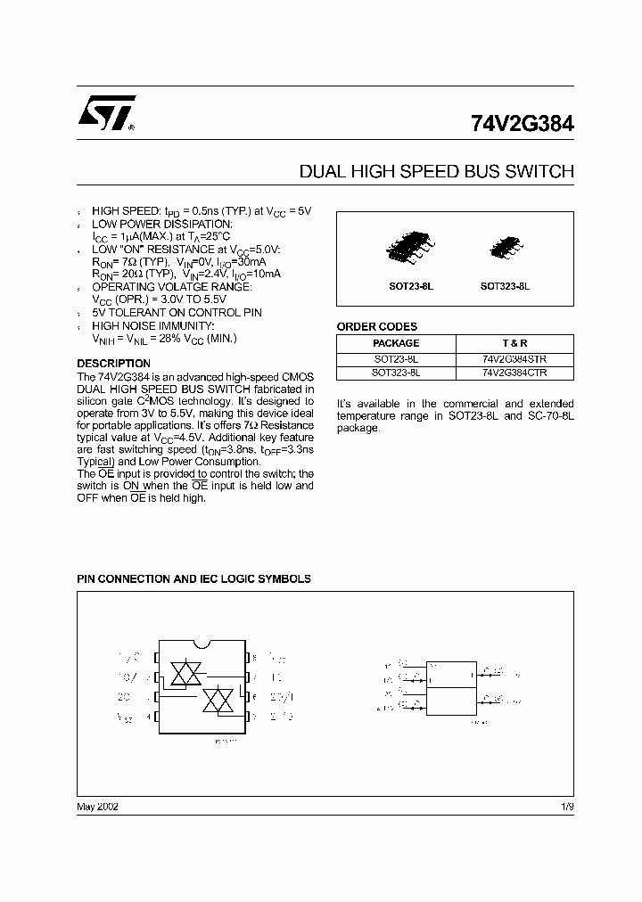 74V2G384CTR_3023309.PDF Datasheet