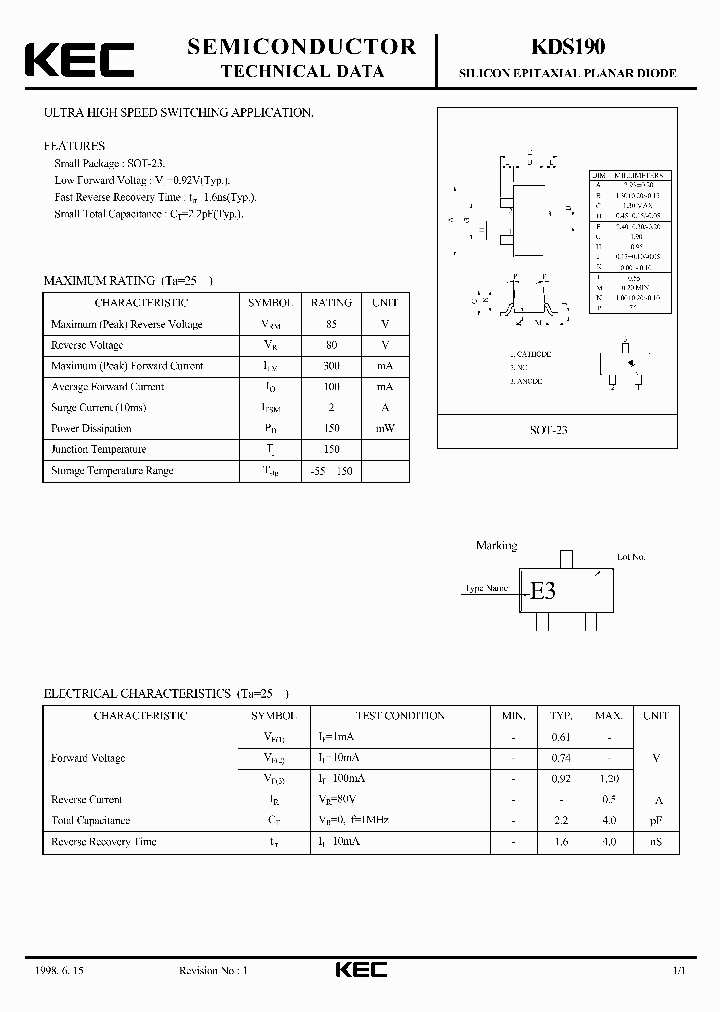 KDS190_3021423.PDF Datasheet