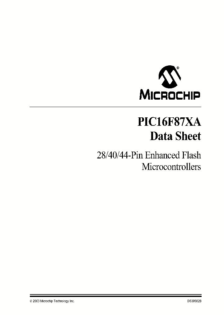 PIC16F87XA-IL_3045073.PDF Datasheet