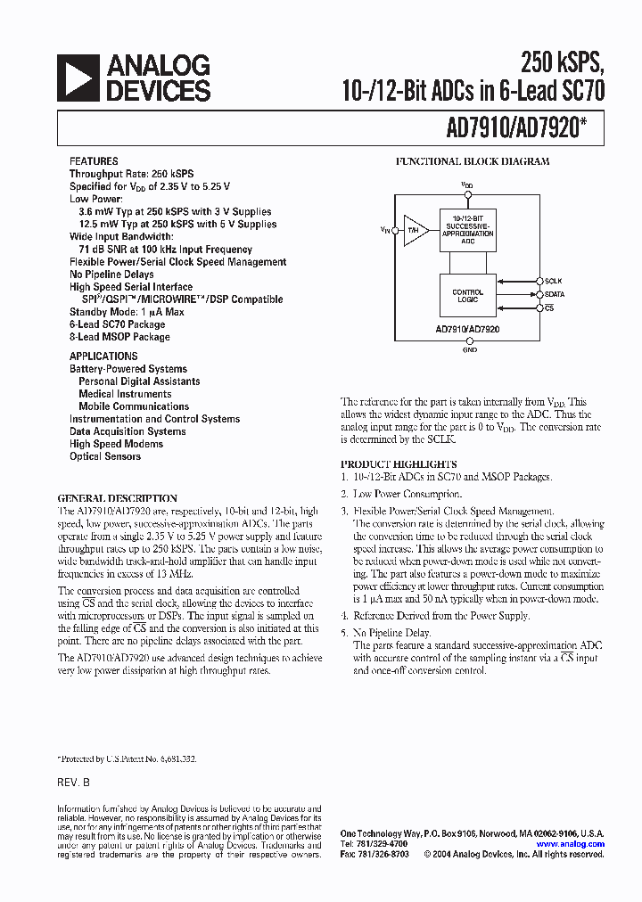 AD7910AKS-500RL7_3048576.PDF Datasheet