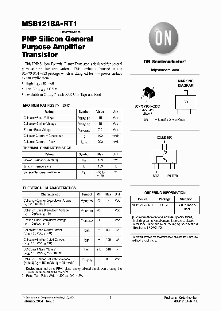 MSB1218A-RT1_3047924.PDF Datasheet