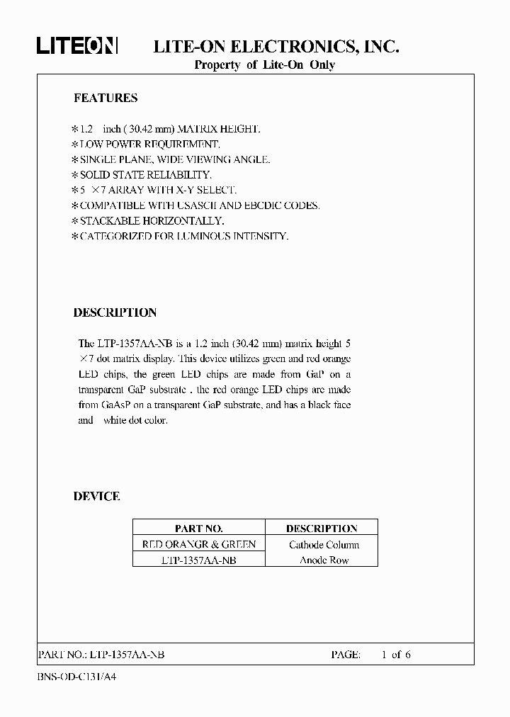 LTP-1357AA-NB_3046945.PDF Datasheet