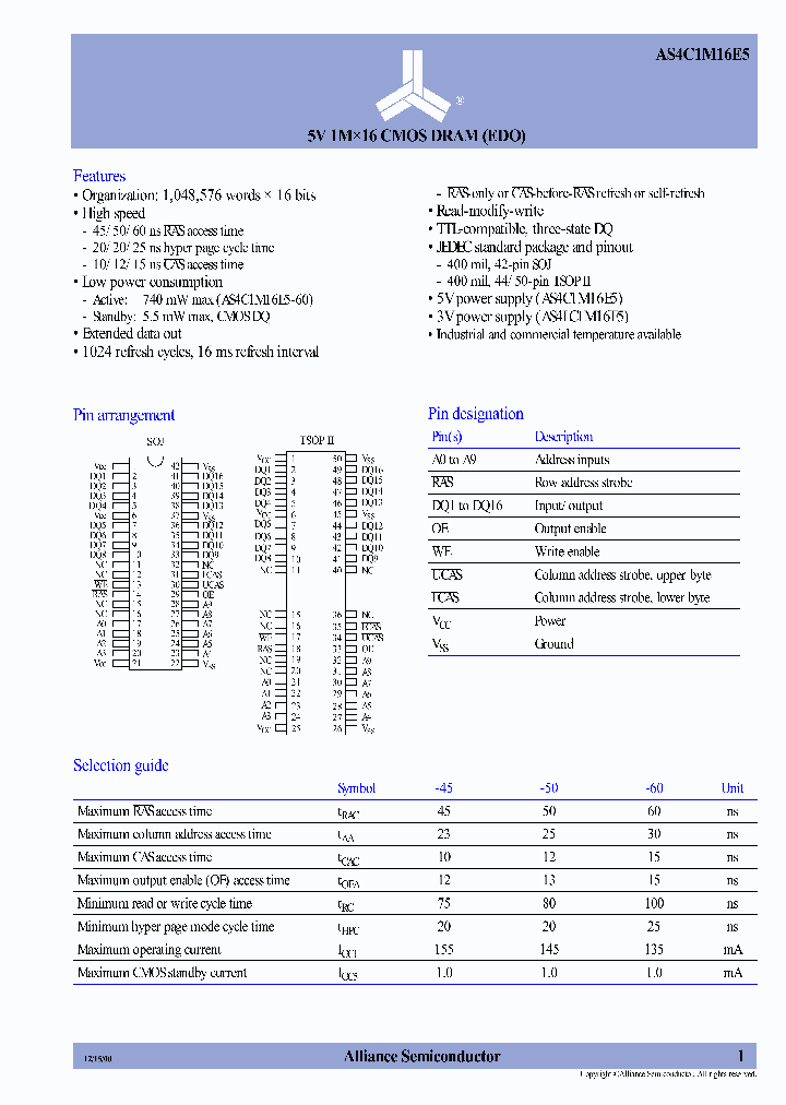 AS4C1M16E5_3058139.PDF Datasheet