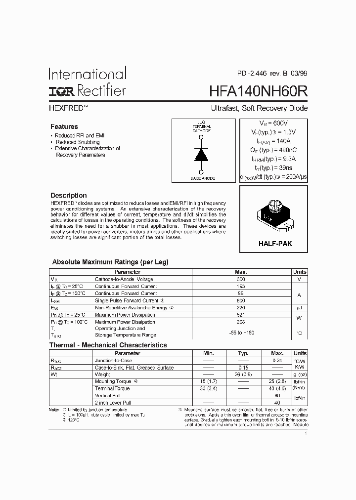 HFA140NH60R_3073471.PDF Datasheet