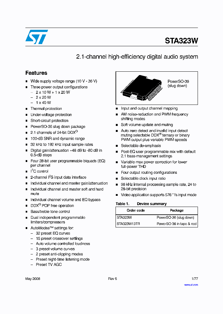 STA323W_3085063.PDF Datasheet